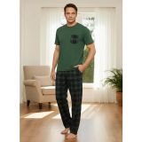 Pijamoni Erkek Bisiklet Yaka Kısa Kol İnce Pijama Takımı 6163/8 - 1 Adet