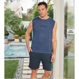 Pijamoni Erkek Bisiklet Yaka Kolsuz Şortlu Pijama Takımı 6180/8 - 1 Adet