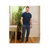 Pijamoni Erkek Düğme Yaka Kısa Kol Pijama Takımı 6850/10 - 1 Adet