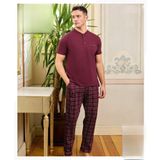 Pijamoni Erkek Düğme Yaka Kısa Kol Pijama Takımı 6850/11 - 1 Adet