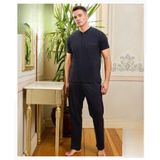 Pijamoni Erkek Düğme Yaka Kısa Kol Pijama Takımı 6850/13 - 1 Adet