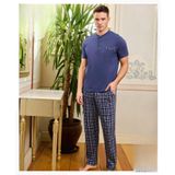 Pijamoni Erkek Düğme Yaka Kısa Kol Pijama Takımı 6850/14 - 1 Adet