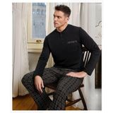 Pijamoni Erkek Düğme Yaka Uzun Kol Mevsimlik Pijama Takımı 6800/14 - 1 Adet