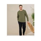 Pijamoni Erkek Pamuklu Bisiklet Yaka Uzun Kol İnce Pijama Takımı 6150/1 - 1 Adet