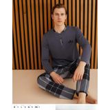 Pijamoni Erkek Süprem Uzun Kol İnce Pijama Takımı 6300 / 13 - 1 Adet Antrasit-2XL