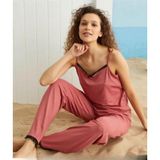 Pijamoni Kadın İp Askılı Kaşkorse Viskoz Likralı Pijama Takımı 5533-1 / 1 Adet