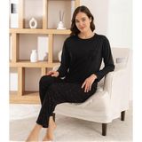 Pijamoni Kadın Milan Bisiklet Yaka Uzun Kol İNCE Pijama Takımı 7575/4 - 1 Adet