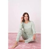 Pijamoni Kadın Milan Bisiklet Yaka Uzun Kol İnce Pijama Takımı 7600/33 - 1 Adet
