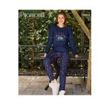 Pijamoni Şardonlu (Tüylü) Uzun Kol Pijama Pijama Takımı 7900-12