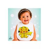 Pikachu Keten Bebek Mama Önlüğü – Yumuşak, Emici, Yıkanabilir, Özel Tasarım P157