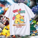 Pikachu Shippuden T-Shirt MODEL49 - Beyaz