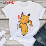 Pikaçu Pokemon anime T-SHIRT MODEL465 - Beyaz - XL