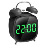 PiKaPiKaP Dijital çalar saat, derin uyku için yüksek sesli, LED dijital saat, sıcaklık göstergeli masa saati, 2 alarm, erteleme, 3 parlaklık, pille veya USB, retro tasarım, 12/24 saat