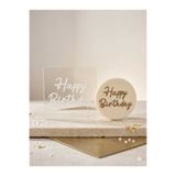 PikapikLazer Pleksi Happy Birthday Kabartma Kalıp (7,5*7,5cm)