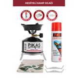 Pikas Iksa Devrilmez Ayaklı Portatif Kamp Ocağı, Piknik Tüpü Kamp Ocağı Kartuşu