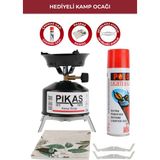 Pikas Iksa Devrilmez Ayaklı Portatif Kamp Ocağı Siyah - 15 x 12,5 cm