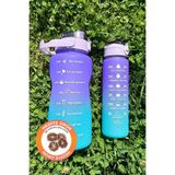 Pikas Motivasyonel 2 lt + 900 ml 2'li Spor Salonu Su Matarası