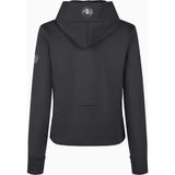 Pikeur Athleisure 8046 Kapüşonlu Lüks Fleece Kadın Spor Ceket - 44 - Siyah