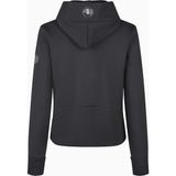 Pikeur Athleisure 8046 Kapüşonlu Lüks Fleece Kadın Spor Ceket - 44 - Siyah