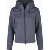 Pikeur Athleisure 8046 Kapüşonlu Lüks Fleece Kadın Spor Ceket - Lacivert