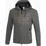 Pikeur Parim Erkek Hybrid Ceket Lüks Softshell Koruma - 48 - Gri