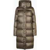 Pikeur Quilted Coat Selection 8025 Lüks Uzun Kapüşonlu Kadın Mont - Kahverengi - 38