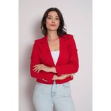 PİKEY KADIN BLAZER YAKA TEK DÜĞMELİ CROP CEKET