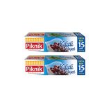 Piknik 1403 15'li X 2'li Orta Boy Paket Kilitli Poşet