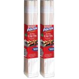 Piknik Ağaç Bambu Çöp Şiş 25 Cm–100'Lü 113-P 2li paket