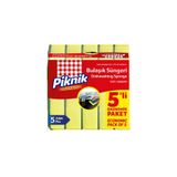 Piknik Bulaşik Süngeri 5'li Düz