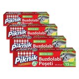 Piknik Buzdolabı Poşeti Büyük 15'Li (4 paketi)