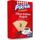 Piknik Filtre Kahve Kağıdı No:2 4o'lı - 40 Adet
