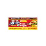 Piknik Gıda Ambalaj Buzdolabı Poşeti Orta-Mega 100'lü 1536