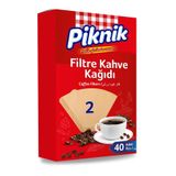 Piknik Kahve Filtre Kağidi 40'li No:2