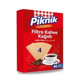 Piknik Kahve Filtre Kağidi 40'li No:4