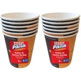 Piknik Kullan At Karton Bardak 8 Oz 6'lı 1484 2li paket