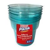 Piknik Kullan-At Kristal Bardak 6Lı Renkli