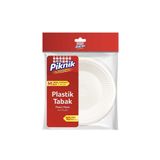 Piknik KULLAN-AT PLASTİK TABAK 17 CM 10LU ORTA BEYAZ 001.01.0275