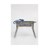 Piknik Market Cemre Tüplü Kömürlü Krom Ayaklı Pervazlı Mangal 28 x 50 cm + Lav Taşı