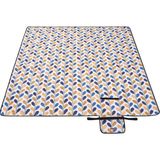 Piknik Örtüsü GCM87CU, 200 x 200 cm Büyük Plaj Örtüsü, Kamp Örtüsü, Su Geçirmez Alt Yüz - 1 Adet