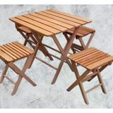 Piknik Seti Katlanabilir 90392 Kayın Ağacı Az Yer İşgal Eder Çok İş Yapar El Yapı