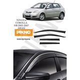 Pikno Tasarım Toyota Corolla Hb 2002-2007 Arası Kromlu Cam Rüzgarlığı 4'lü A+ Plus