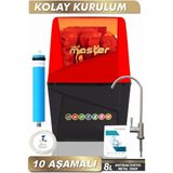 Piksel Aqua Master 10 Aşamalı Pompalı Master Membranlı Alkali Çelik Tanklı Su Arıtma Cihazı