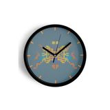 Piksel Zamanı Temalı Modern Duvar Saati - 35cm - Önü Camlı Siyah Kasa - Sessiz Mekanizma, JH0281S35SKP