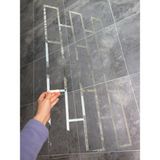 Piktura Tuğla Stencil Şablon Kalın Malzeme Rölyef Pasta ve Saten Alçıya Uygun Loft-1 Model - 40*80 - 4mm