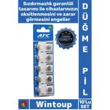 #Pil Ag13 Lr44 A76 Tam Uyumlu Uzun Ömürlü Güçlü Performanslı 15V Alkalin Düğme Pil 10'Lu Kart Paket