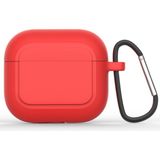Pilanix Apple Airpods 3 Için Standart Model Kancalı Silikon Kılıf - Kırmızı
