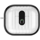 Pilanix Apple Airpods 4 Için Kenarları Renkli Dalga Desenli Şeffaf Askılı Airbag-40 Kılıf