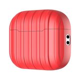 Pilanix Apple Airpods Pro 2. Nesil Için Çizgi Desenli Silikon Kılıf - Kırmızı