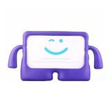 Pilanix Apple İpad Air 2 Kılıf Çoçuklar İçin Tutmalı İbuy Silikon Mor